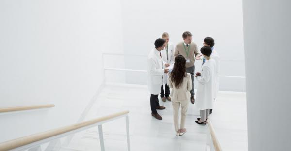 Doctors Congregating and Talking